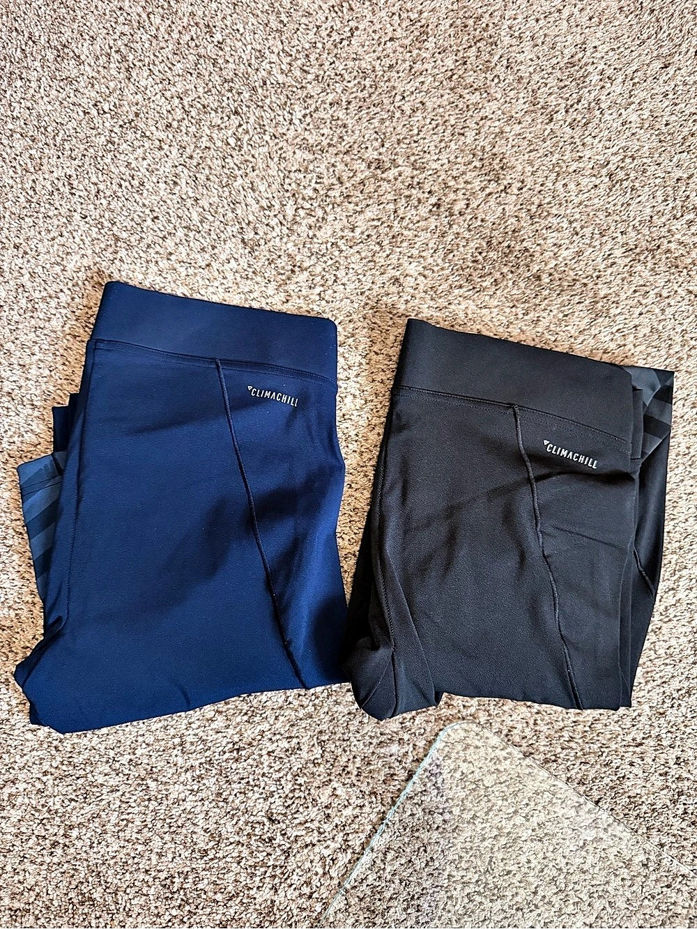 2 pairs Adidas USA Volleyball Climachill Leggings Blue & Black Medium